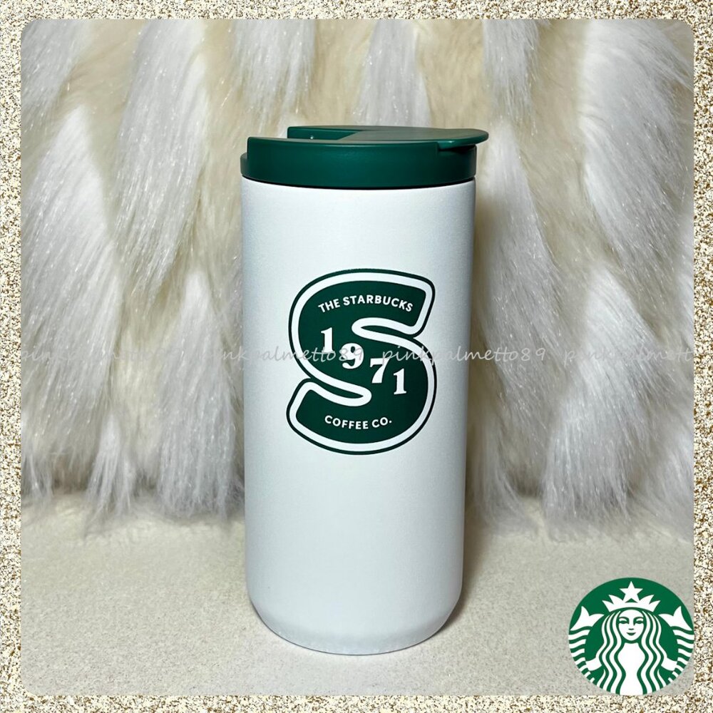 💚 NWT 2026 Starbucks Est. 1971 Heritage Roast Varsity 12oz SS Insulated Tumbler